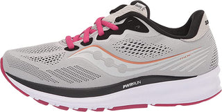 Saucony Women's Ride 14 Running Shoes Fog/Cherry