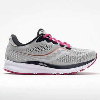Saucony Women's Ride 14 Running Shoes Fog/Cherry