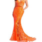 Ellie Wilde - Cut-out Long Sequin Prom Dress