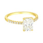 Allyanna Gifts - Women's Emerald Cut Moissanite Ring