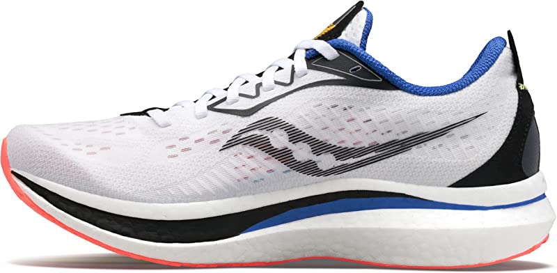 Saucony Men's Endorphin Speed 2 Running Shoes White/Black/Vizi