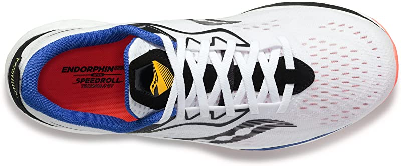 Saucony Men's Endorphin Speed 2 Running Shoes White/Black/Vizi