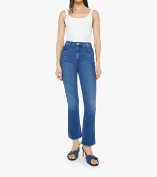 Mother - Hustler Flood Fray High-rise Bootcut Jeans