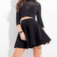 Rachel Allan - Lace And Jersey Two-piece Cocktail Dress
