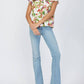Fate - Fruit Print Flutter Sleeve Top