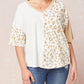 Entro - Color Block Leopard Top
