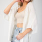 Ee:Some - Dolman Short Sleeve Cardigan