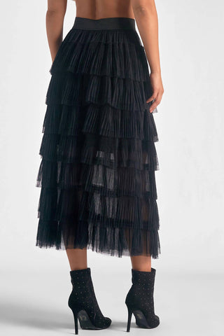 Elan - Tulle Layered Midi Skirt