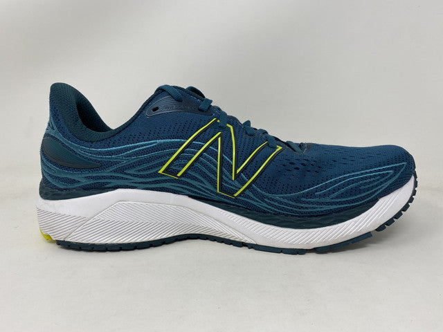 New Balance Men's X 860 V12 Running Shoes Mountain Teal/Sulphur Size 9 D(M) US