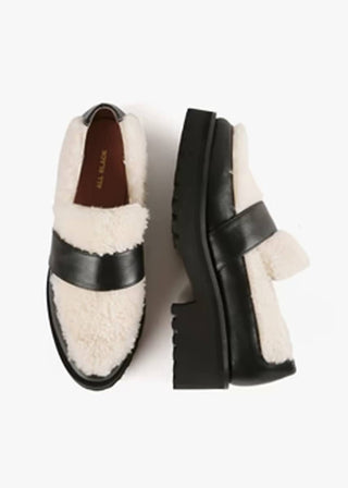 All Black - Women's Sherpa Loafer