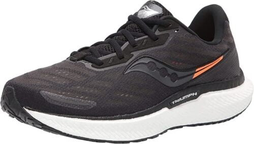 Saucony Men's Triumph 19 Running Shoes Black/White