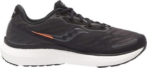 Saucony Men's Triumph 19 Running Shoes Black/White