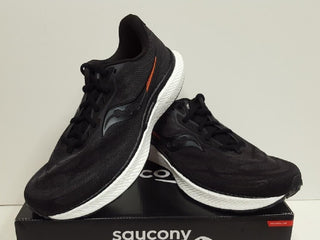 Saucony Men's Triumph 19 Running Shoes Black/White