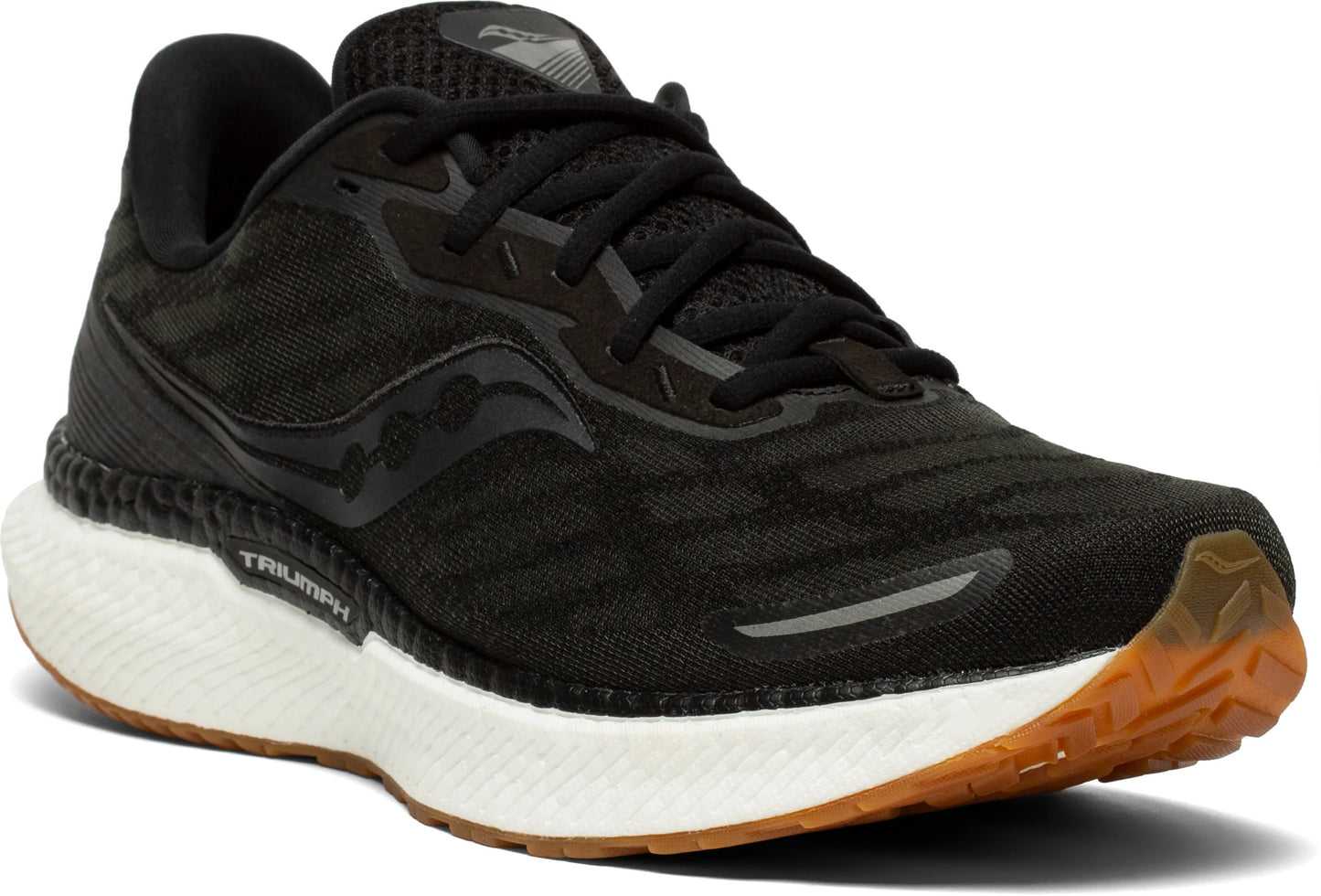 Saucony Men's Triumph 19 Running Shoes Black/Gum