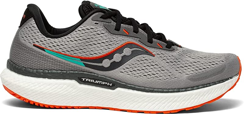 Saucony Men's Triumph 19 Running Shoes Alloy/FIRE