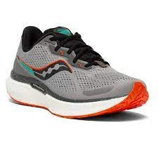 Saucony Men's Triumph 19 Running Shoes Alloy/FIRE