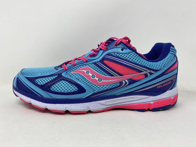 Saucony Girl'S Guide 7 Running Shoes Blue Size 7 Big Kid Us
