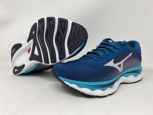 Mizuno Women's Wave Sky 5 Running Shoes Silver Size 7 B(M) Us