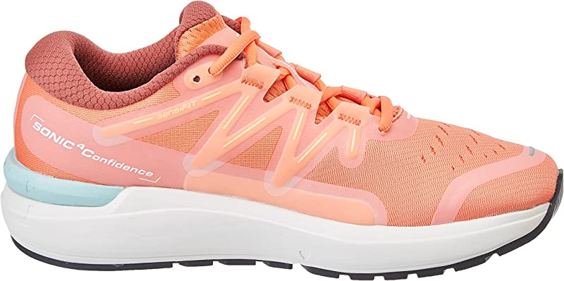 Salomon Women's Sonic 4 Confidence Running Shoes Persimon/White