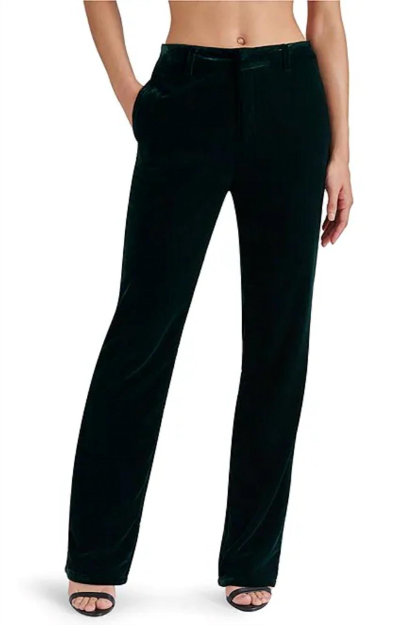 Steve Madden - Mercer Velvet Straight Leg Pants