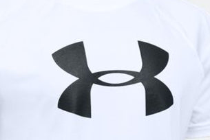 Under Armour Youth Big Logo Short Sleeve T-Shirt - White - YXS