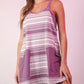 Very J - Comfy Striped Knit Mini Dress W/ Shorts Inside