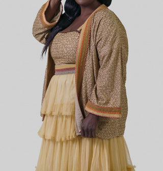 -Bl^Nk- - Bleona Long Sleeve Coverup - Plus