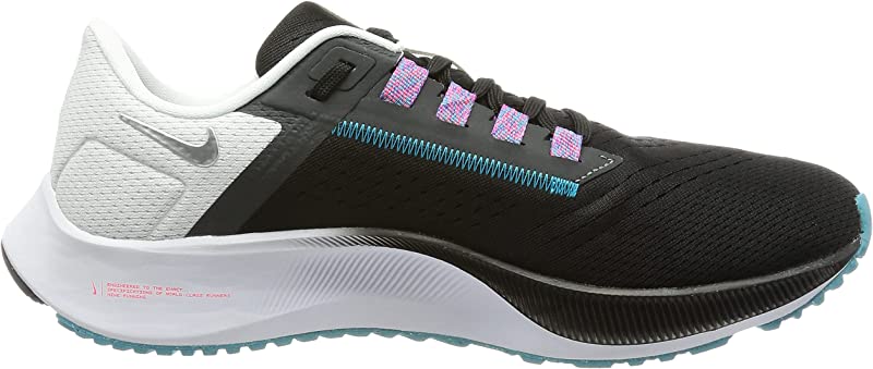 Nike Men's Air Zoom Pegasus 38 Running Shoes Black/Silver