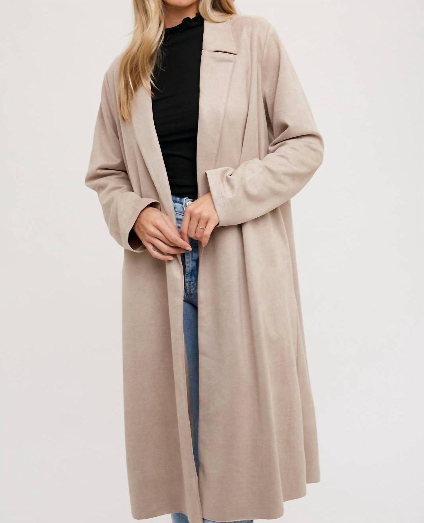 Bluivy - Brittney Faux Suede Coat