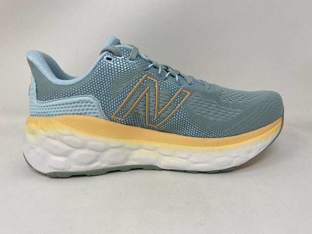 New Balance Women'S More V3 Running Shoes Blue/Mango Size 7 D Wide Us