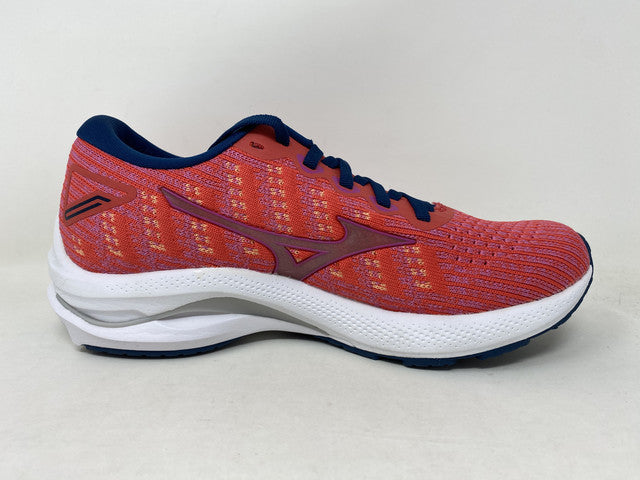 Mizuno Women's Wave Rider 25 Running Shoes Cayenne/Phlox Size 7 B Medium US