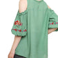Umgee - Floral Embroidered Peasant Top