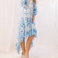 Flying Tomato - High-low Maxi Dress With Tiered Skirt