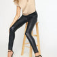 Entro - Faux Leather High Waisted Leggings