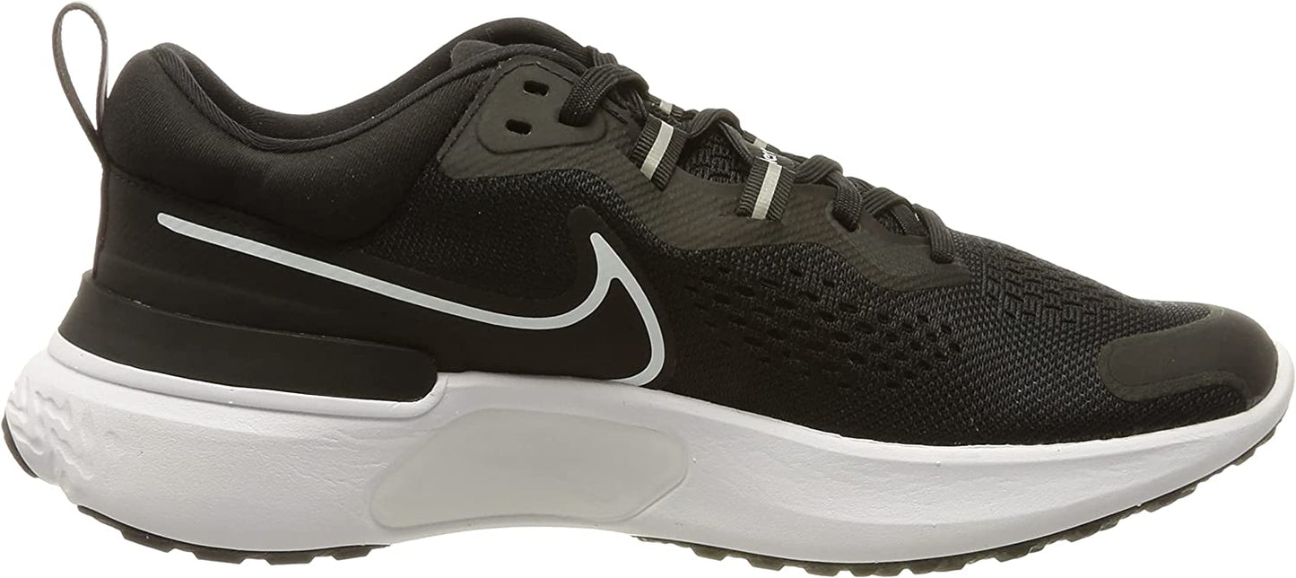 Nike Women'S React Miler 2 Running Shoes Black/White/ Gray Size 11 B Medium Us