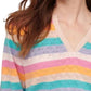 &Isla - Peace Stripe V Neck Sweater