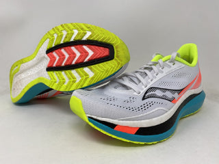 Saucony Women's Endorphin Pro Running Shoes White Mutant Grey Size 7 B (M) Us