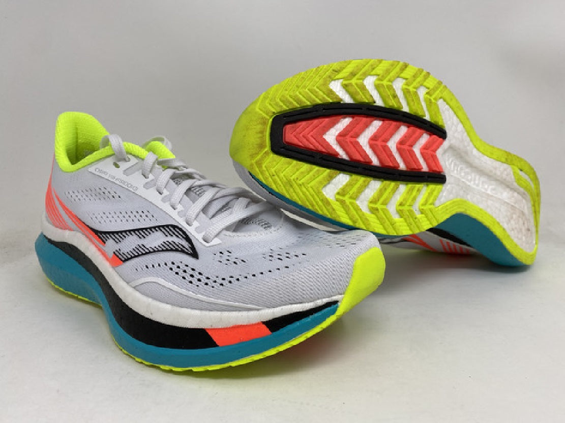 Saucony Women's Endorphin Pro Running Shoes White Mutant Grey Size 7 B (M) Us