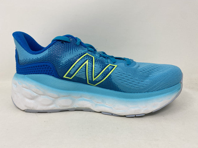 New Balance Women's More V3 Running Shoes Virtual Sky/Lime Glo Blue Size 7 B (M) Us