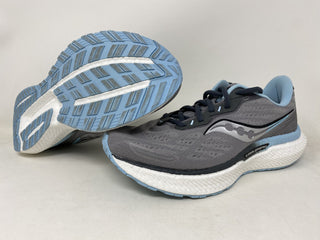 Saucony Women's Triumph 19 Running Shoes Alloy/Powder Gray Size 6.5 B (M) Us
