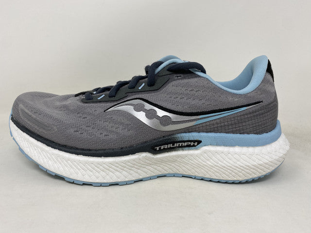 Saucony Women's Triumph 19 Running Shoes Alloy/Powder Gray Size 6.5 B (M) Us