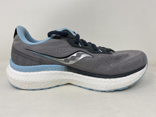 Saucony Women's Triumph 19 Running Shoes Alloy/Powder Gray Size 6.5 B (M) Us