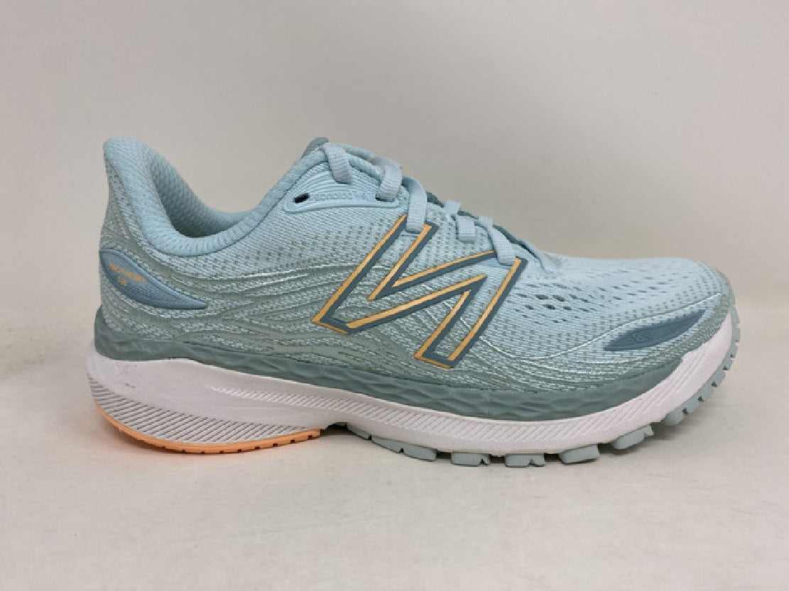 New Balance Women's X 860 V12 Running Shoes Blue/Light Mango Blue