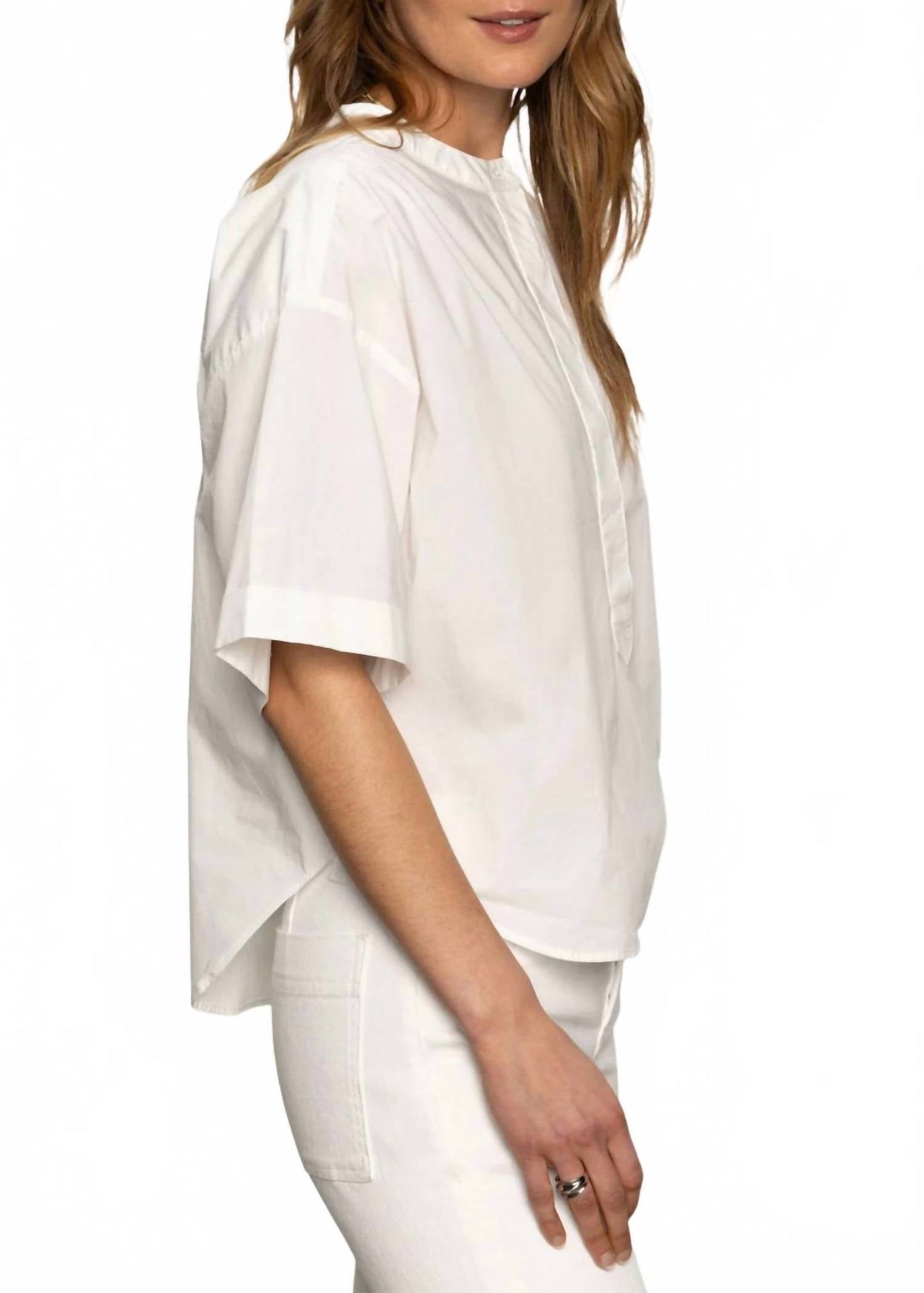 Sanctuary - Relaxed Short Sleeve Popover Top