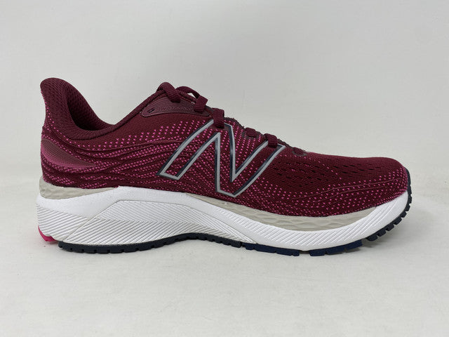 New Balance Women's X 860 V12 Running Shoes Garnet/Pink Glo Size 6.5 B Medium US
