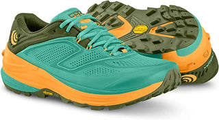 Topo Women's Ultraventure 2 Running Shoes Turquoise/Gold Size 11 B Medium US