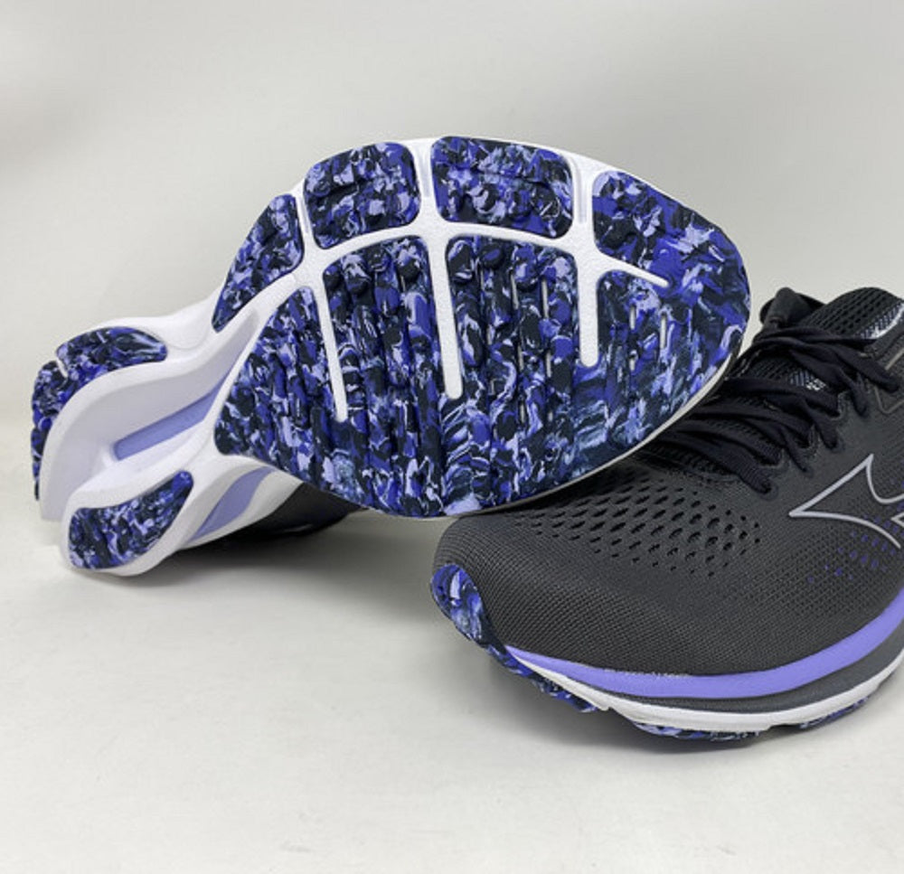 Mizuno Women's Wave Rider 25 Running Shoes Black Size 8 D Wide US