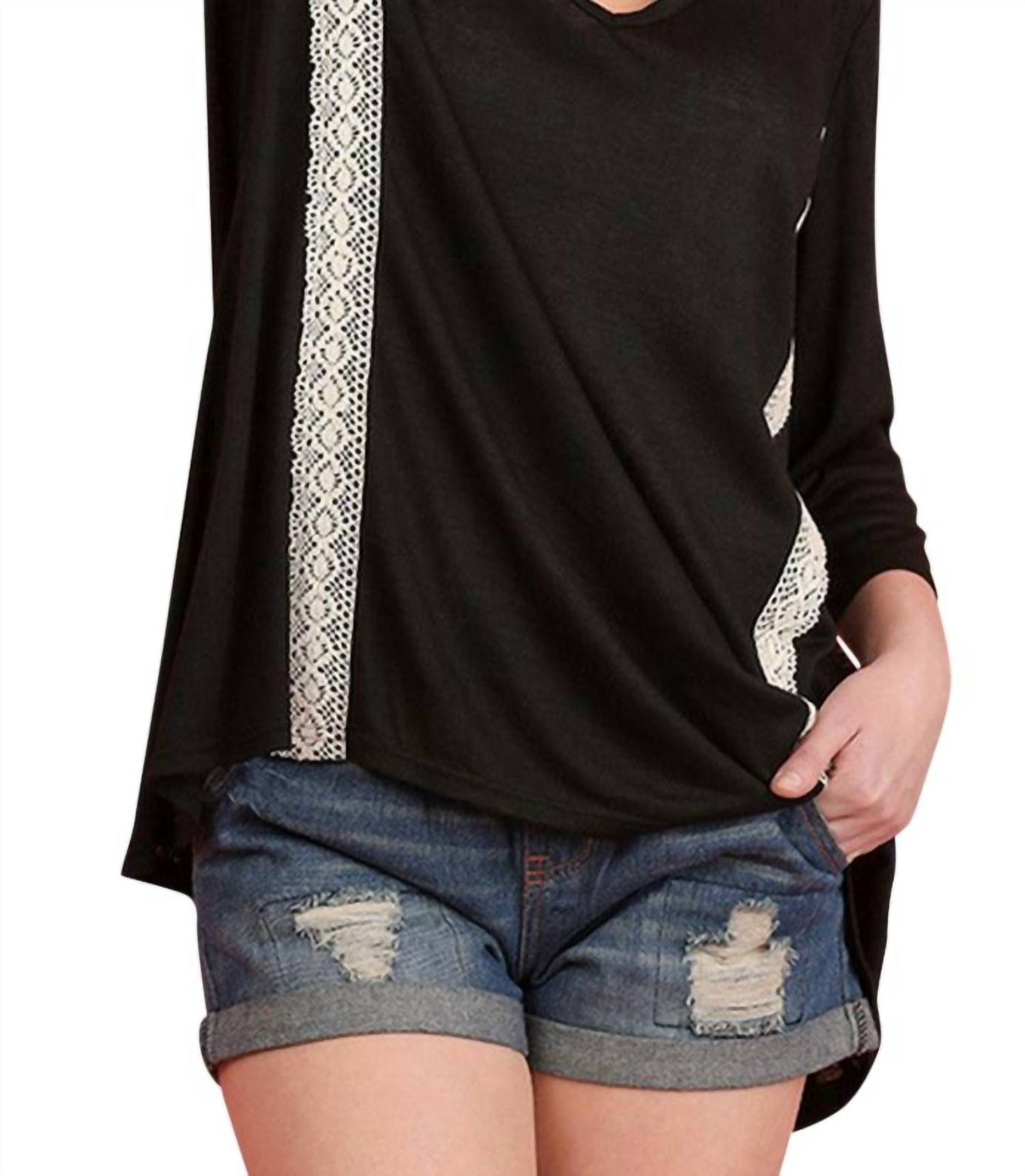Umgee - Criss Cross Crochet Tunic