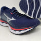 Mizuno Women's Wave Sky 5 Running Shoes Peacoat Blue