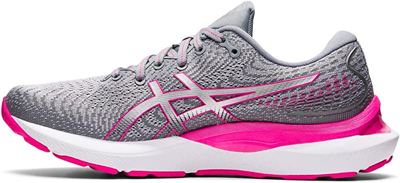 ASICS Women's Gel Cumulus 24 Running Shoes Sheet Rock/Pink/Gray 10 B (M) US